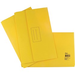 STAT DOCUMENT WALLET FOOLSCAP Manilla Yellow Pack of 25