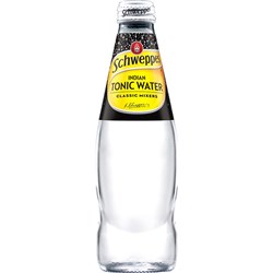 Schweppes Indian Tonic Water Classic Mixers 300ml Glass Bottle Pack Of 24